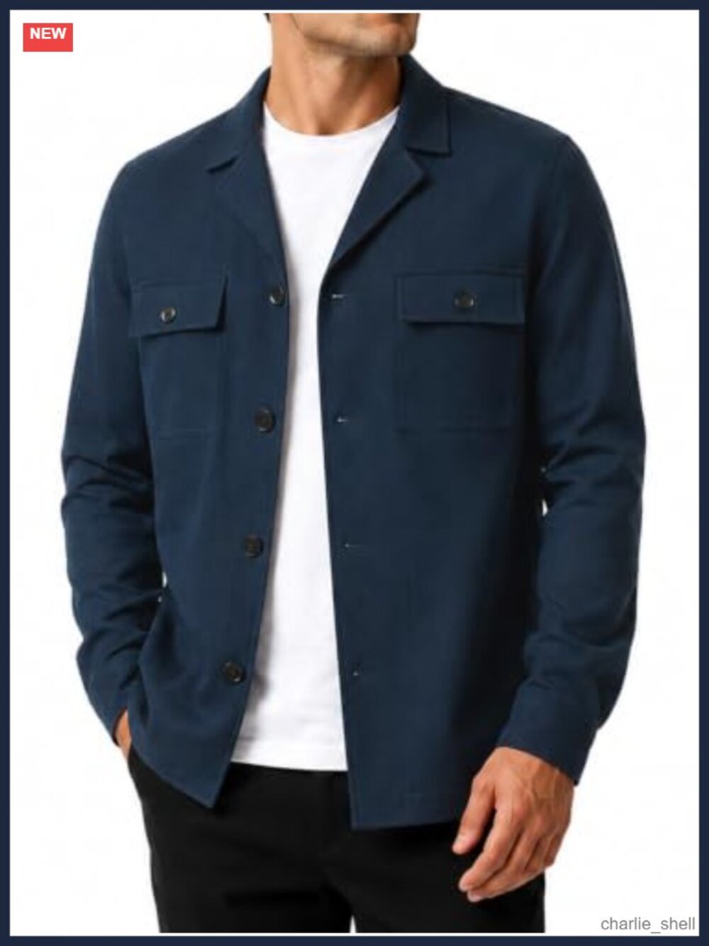 Mens Unlined Casual Blazer Textured Denim Look Sport Coat